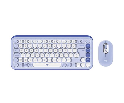 Zestaw (Mysz + Klawiatura) LOGITECH POP ICON Combo lilac 920-013078